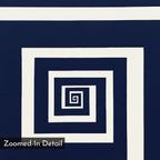 Spiral Into Indigo – blue abstract canvas wall art print by Aspire Prints