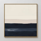 Whispers of the Tideline – neutral-toned abstract canvas wall art print by Aspire Prints