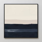Whispers of the Tideline – neutral-toned abstract canvas wall art print by Aspire Prints