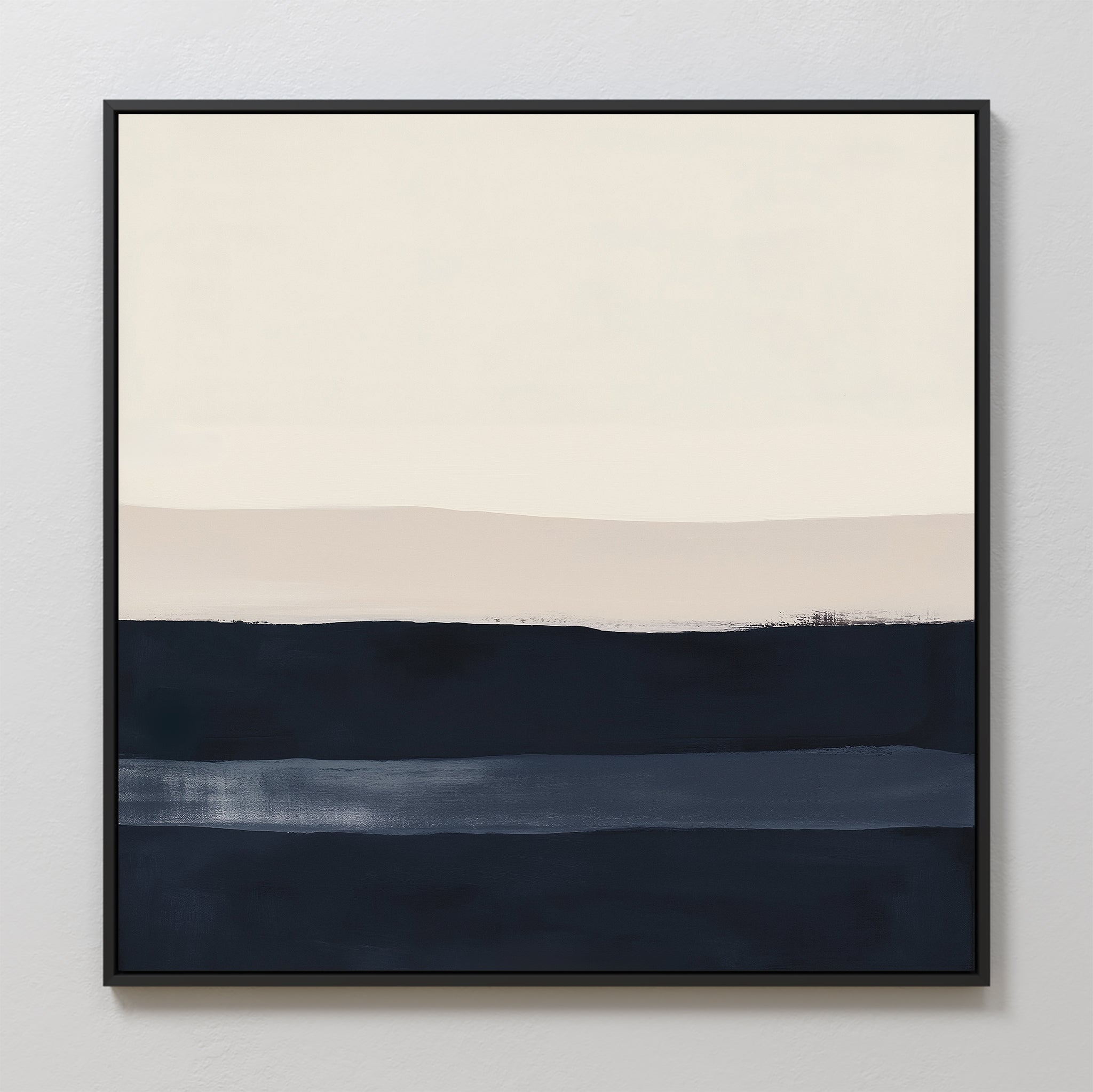 Whispers of the Tideline – neutral-toned abstract canvas wall art print by Aspire Prints