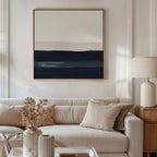 Whispers of the Tideline – neutral-toned abstract canvas wall art print by Aspire Prints
