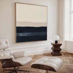 Whispers of the Tideline – neutral-toned abstract canvas wall art print by Aspire Prints