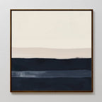 Whispers of the Tideline – neutral-toned abstract canvas wall art print by Aspire Prints