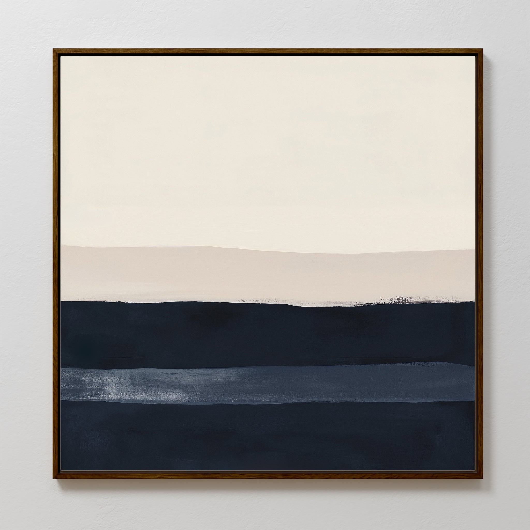 Whispers of the Tideline – neutral-toned abstract canvas wall art print by Aspire Prints