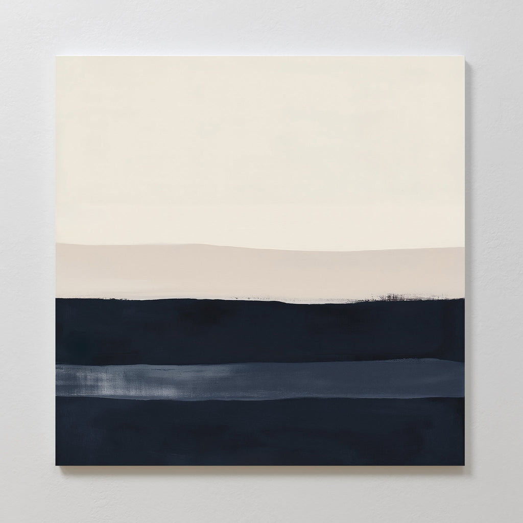 Whispers of the Tideline – neutral-toned abstract canvas wall art print by Aspire Prints