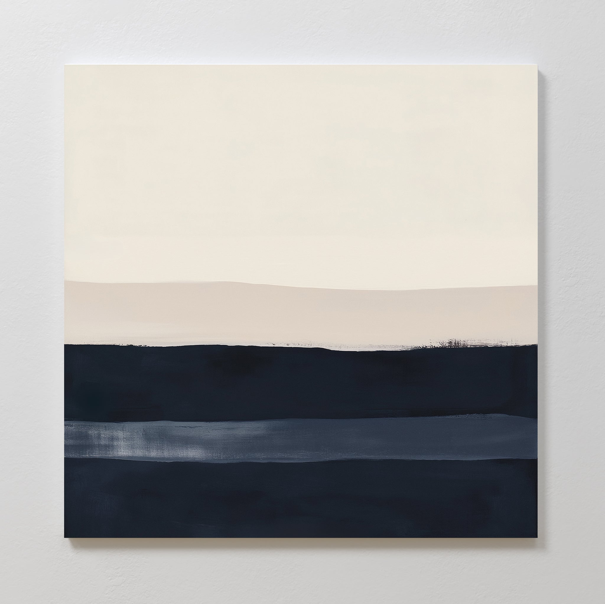 Whispers of the Tideline – neutral-toned abstract canvas wall art print by Aspire Prints