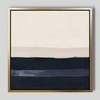 Whispers of the Tideline – neutral-toned abstract canvas wall art print by Aspire Prints