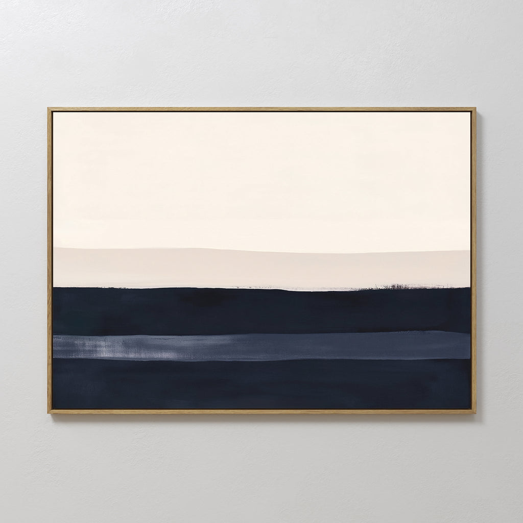 Whispers at Twilight – blue abstract canvas wall art print by Aspire Prints
