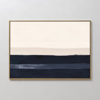 Whispers at Twilight – blue abstract canvas wall art print by Aspire Prints