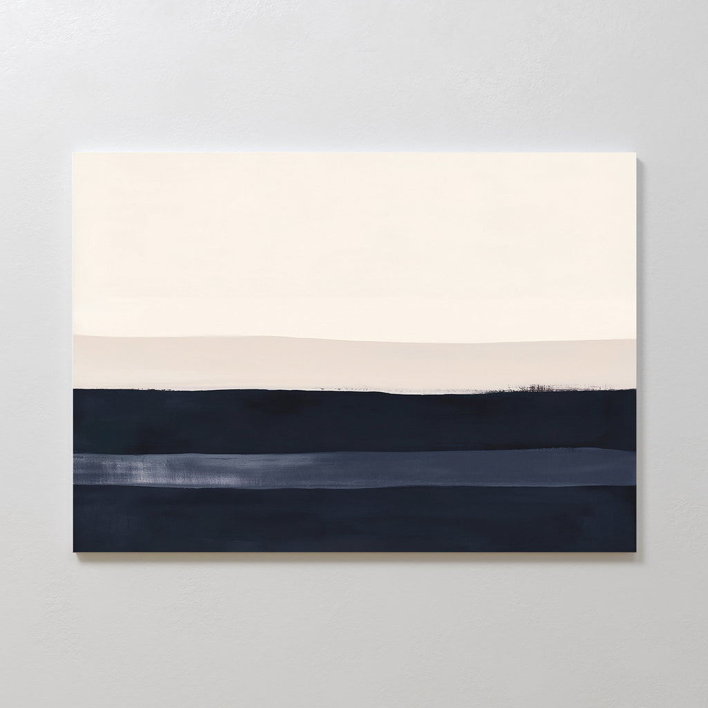 Whispers at Twilight – blue abstract canvas wall art print by Aspire Prints