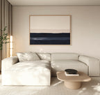 Whispers at Twilight – blue abstract canvas wall art print by Aspire Prints