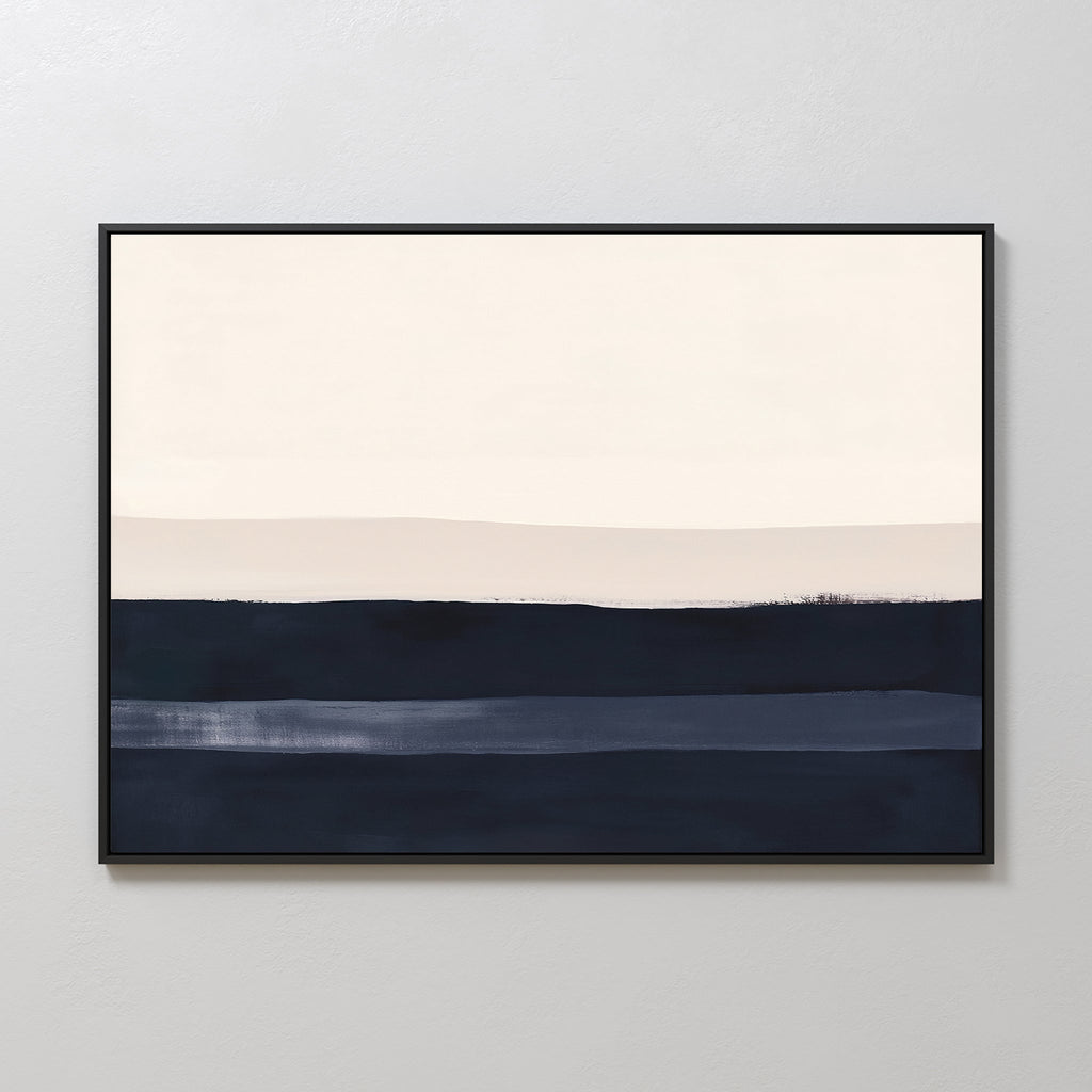 Whispers at Twilight – blue abstract canvas wall art print by Aspire Prints