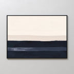 Whispers at Twilight – blue abstract canvas wall art print by Aspire Prints