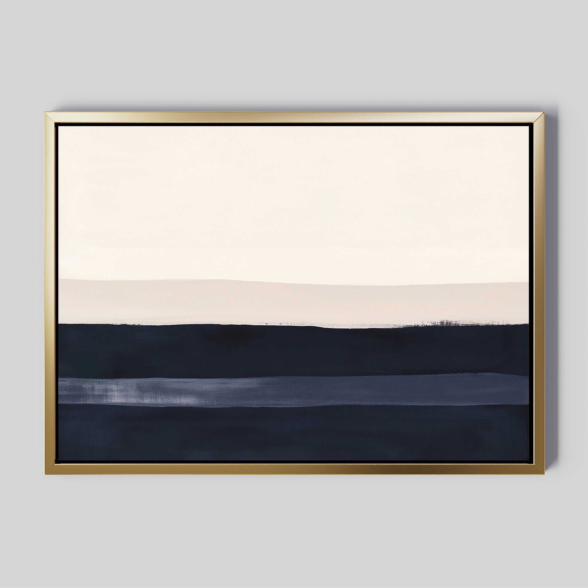 Whispers at Twilight – blue abstract canvas wall art print by Aspire Prints