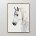 Whispering Mane at First Light – neutral-toned vintage canvas wall art print by Aspire Prints