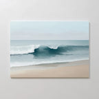 Whispers of the Shore – blue coastal canvas wall art print by Aspire Prints