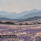 Whispers of the Lavender Hills – neutral-toned vintage canvas wall art print by Aspire Prints