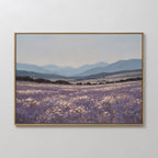 Whispers of the Lavender Hills – neutral-toned vintage canvas wall art print by Aspire Prints