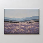 Whispers of the Lavender Hills – neutral-toned vintage canvas wall art print by Aspire Prints