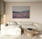 Whispers of the Lavender Hills – neutral-toned vintage canvas wall art print by Aspire Prints