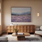 Whispers of the Lavender Hills – neutral-toned vintage canvas wall art print by Aspire Prints