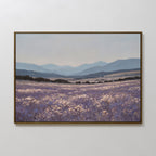 Whispers of the Lavender Hills – neutral-toned vintage canvas wall art print by Aspire Prints