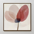 Whispered Petals at Dawn – blush pink botanical canvas wall art print by Aspire Prints