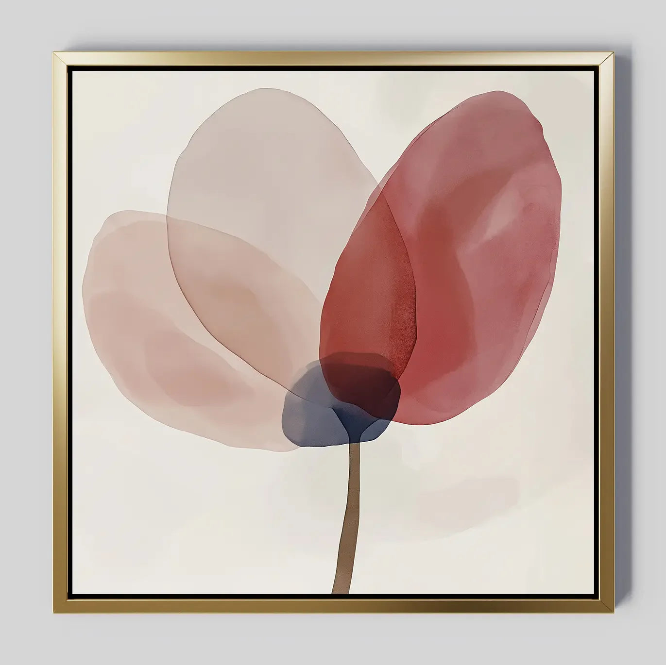Whispered Petals at Dawn – blush pink botanical canvas wall art print by Aspire Prints
