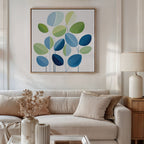 Whispers in Bloom – neutral-toned botanical canvas wall art print by Aspire Prints