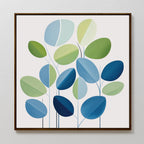 Whispers in Bloom – neutral-toned botanical canvas wall art print by Aspire Prints