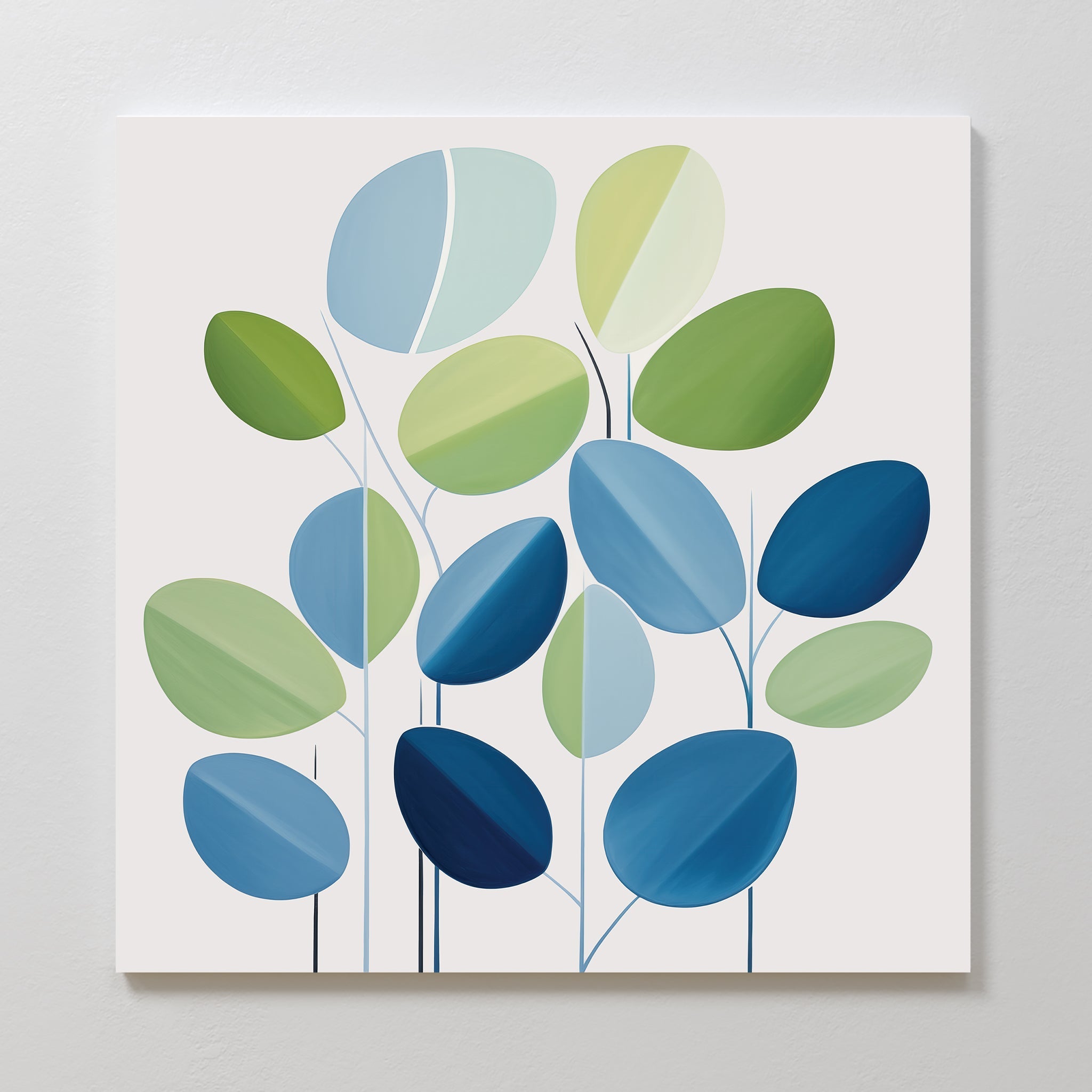 Whispers in Bloom – neutral-toned botanical canvas wall art print by Aspire Prints