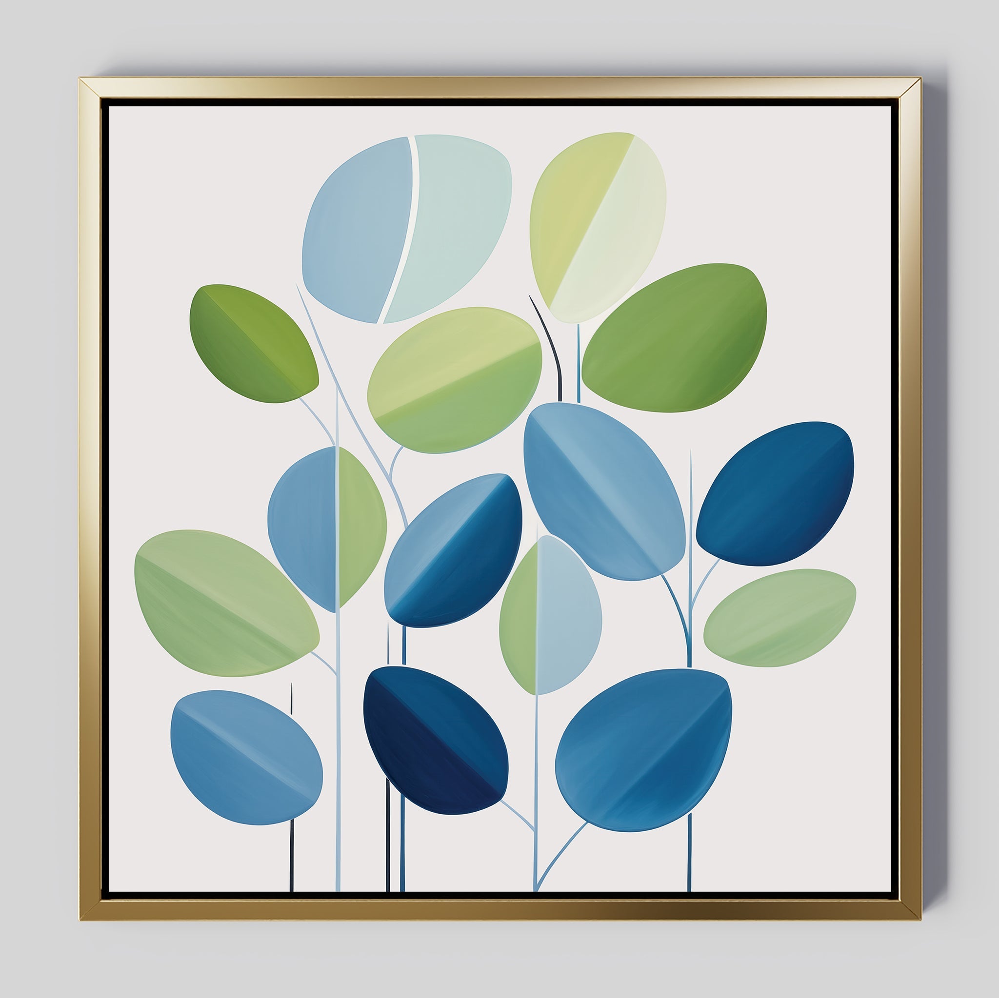 Whispers in Bloom – neutral-toned botanical canvas wall art print by Aspire Prints