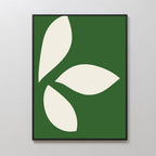 Whispering Fronds in Emerald Hush – green botanical canvas wall art print by Aspire Prints