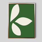 Whispering Fronds in Emerald Hush – green botanical canvas wall art print by Aspire Prints