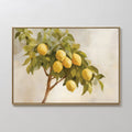 Sunlit Citrus Whisper – green vintage canvas wall art print by Aspire Prints