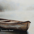 Whisper of the Still Lake – earthy brown vintage canvas wall art print by Aspire Prints