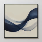 Whispers of the Deep – blue abstract canvas wall art print by Aspire Prints
