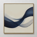 Whispers of the Deep – blue abstract canvas wall art print by Aspire Prints