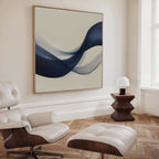 Whispers of the Deep – blue abstract canvas wall art print by Aspire Prints