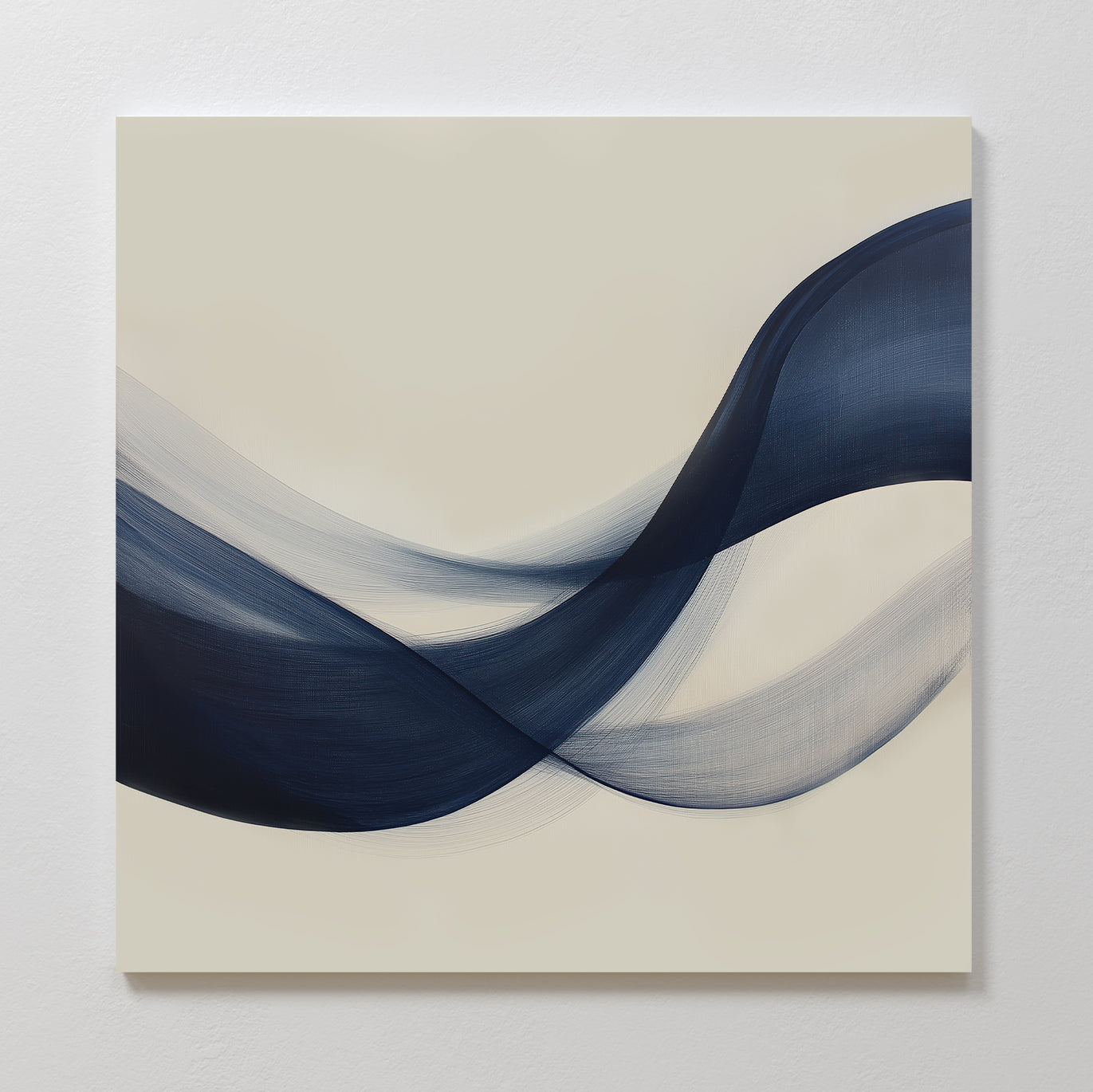 Whispers of the Deep – blue abstract canvas wall art print by Aspire Prints