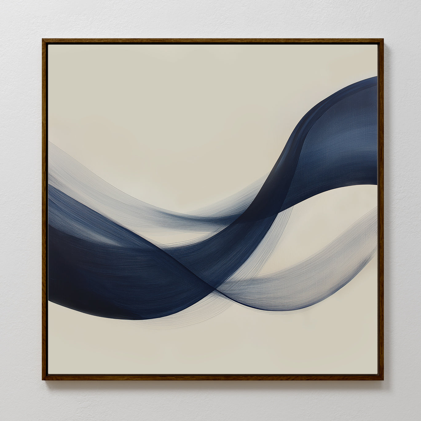 Whispers of the Deep – blue abstract canvas wall art print by Aspire Prints