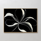 Whispers in the Dark – neutral-toned botanical canvas wall art print by Aspire Prints