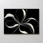 Whispers in the Dark – neutral-toned botanical canvas wall art print by Aspire Prints