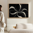 Whispers in the Dark – neutral-toned botanical canvas wall art print by Aspire Prints
