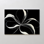 Whispers in the Dark – neutral-toned botanical canvas wall art print by Aspire Prints