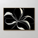 Whispers in the Dark – neutral-toned botanical canvas wall art print by Aspire Prints