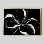 Whispers in the Dark – neutral-toned botanical canvas wall art print by Aspire Prints