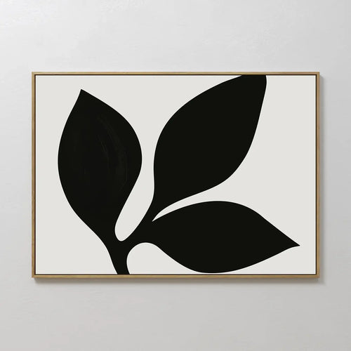 Ink & Moonlight Botany – black and white botanical canvas wall art print by Aspire Prints
