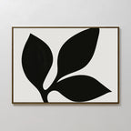 Ink & Moonlight Botany – black and white botanical canvas wall art print by Aspire Prints