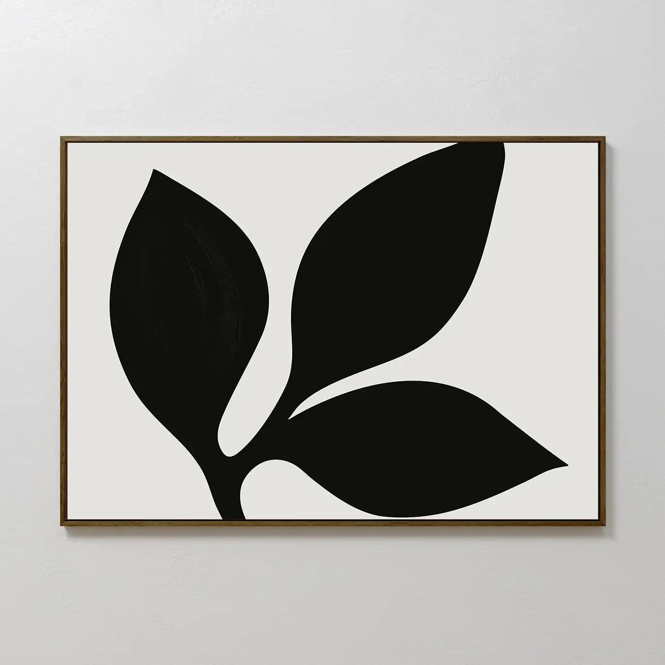 Ink & Moonlight Botany – black and white botanical canvas wall art print by Aspire Prints